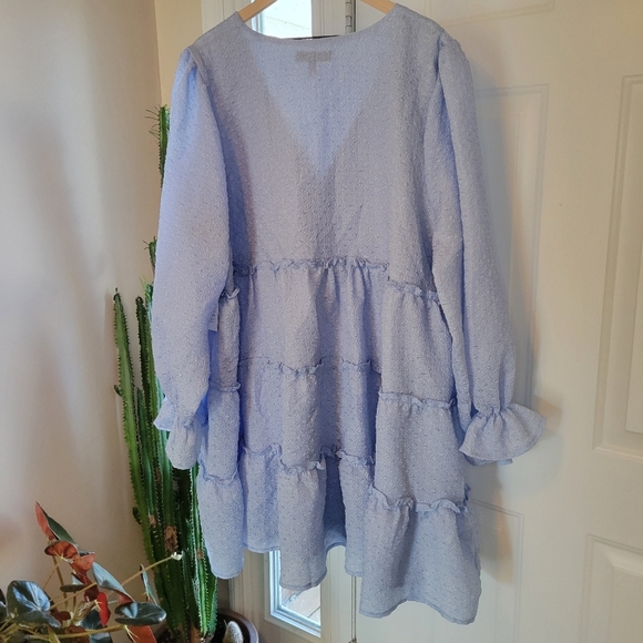 Eloquii Light Blue Midi Dress - Picture 8 of 11